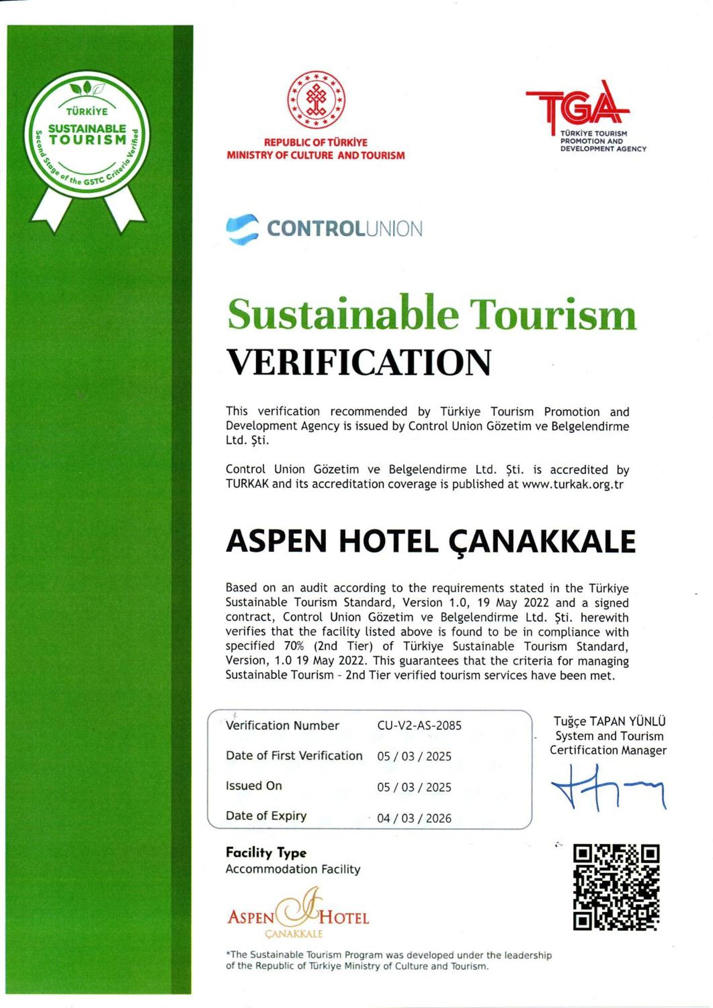 Bosphorus Port Aspen Otel Çanakkale